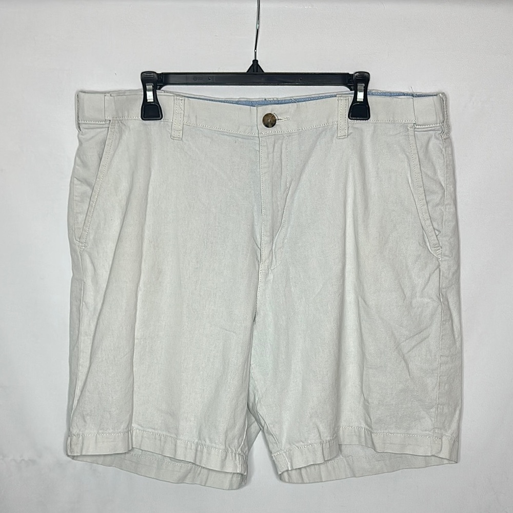 CROFT & BARROW | Men’s White Cotton Linen Shorts Size 38
